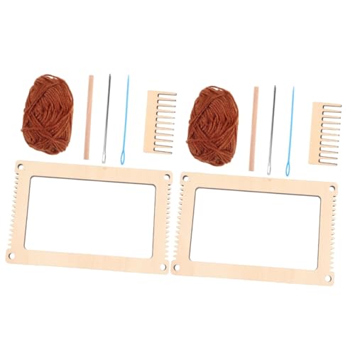 Operitacx Telar de Madera para Kit Diy de Juguete Educativo de Manualidades para Jardín Coordinación Creatividad Color Aleatorio