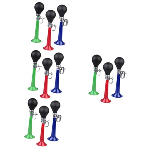 VANZACK 12stücke Teiliges Fahrradklingel Handbetrieben Für Mountainbikes Und Kinderfahrräder Einfache Installation Rot Blau Und Grün Zubehör Für Sicherheitswarnung Und Farbakzente