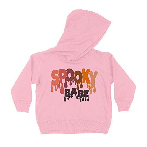 Drippy Spooky Babe Kids Hoodie Sweatshirt Toddler 4T Light Pink