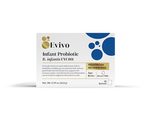 Image of Evivo Award Winning Probiotic for Infants | Ages 0-36 Months | Helps with Colic Symptoms, Reflux, Constipation & Gas | Tasteless Powder (1month Supply)