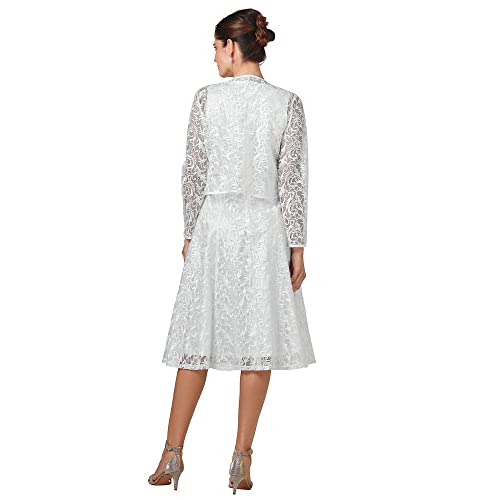 Masseys Lace Dress and Jacket Suit3