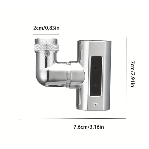 Robinet de cuisine cascade avec douchette de vaisselle rotative 4 vitesses