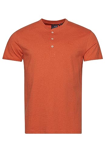 Vintage Logo EMB S/S Henley, Camicia Formale,