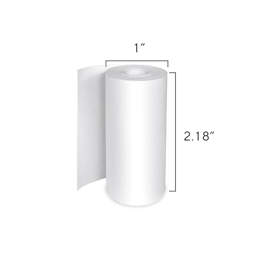 Image of Mini Thermal Printer Paper - 5 Rolls (3 Self-adhesive Sticker + 2 Thermal Paper Rolls, 57mm / 2.18 for Portable Wireless Printer, Labels, Photos, Crafts, Bpa-free Inkless Paper, White