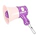 Focket Mini Megaphone, Loop Recording Clear Sound High Volume Portable Megaphone, Voice Amplifier with for Outdoor Events School Activities Promotions (Purple)