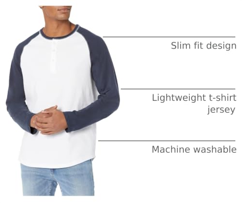 Image of Amazon Essentials Men's Long-Sleeve Henley Shirt