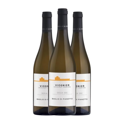 Baglio di Pianetto Viognier Sicilia 75 cl Weißwein (Karton mit 3 Flaschen von...