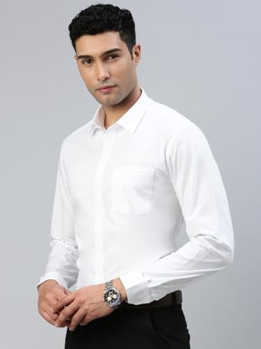 Image of RAMRAJ COTTON Men Full Sleeve Shirt | Prestigious Fit | Elegant Daily Formal Wear