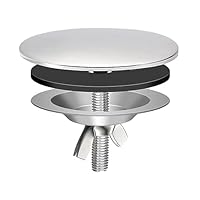 Tappo Copriforo Per Lavello Cucina 5cm Nero - Acciaio Inossidabile, Anti-Perdite, Per Rubinetto - Foto 2