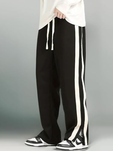 Image of Mehrang Casual Trouser Pants for Men | Loose Fit Baggy Style | Korean Style Track Pant | Stylish Fit Relaxed Cargo Pant with Side Pockets (Gym | Walking | Casual)