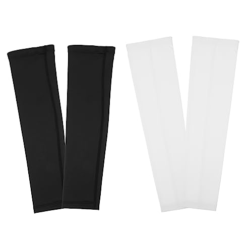 Sosoport Summer Cooling Arm Sleeves 2 Pairs of Bike Riding Arm Covers Quick Dry Breathable and Elastic Material for Women Men