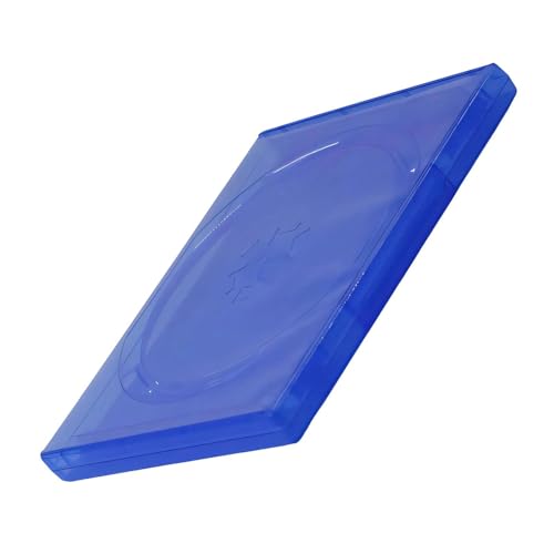 Caja de almacenamiento de discos con ranura para etiquetas, organizador de CD para escribir, apilable, diseño antiarañazos, funda para CD