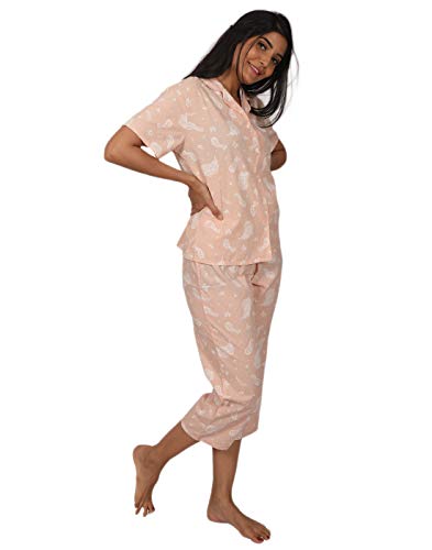 Image of B STORIES Women's Cotton Pyjama Set | Comfort and Relexed Nightsuit for Ladies