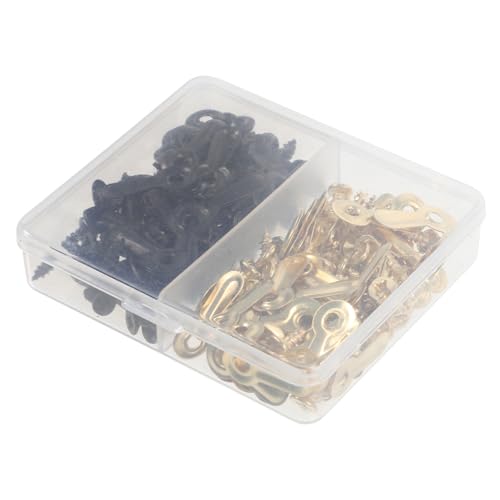 Image of PRETYZOOM 480pcs Picture Frame Backing Clips Screws Fasteners for Easy Photo Hanging and Art Crafting Includes and Clips