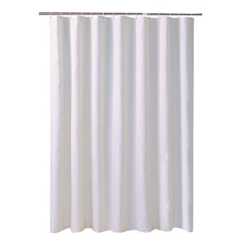 Rideaux de douche blancs XL en polyester pour salle de bain