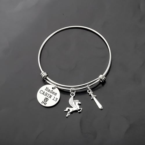 TGBJE Novel Inspired Bracelet Percy Book Lover Gifts Hades Cabin 13 Jewelry Movie Fans Merchandise3