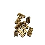 Motor Brass Pinion Gear,Tooth Gear, 0.5M 8T Copper Gears 1.5MM 2MM HOLE - Thickness 2.5/5/10mm for Parts G-S (Hole Diameter : 2mm T 5MM, Number of Teeth : Hole Thickness) ( Color : Hole Thickness , Si