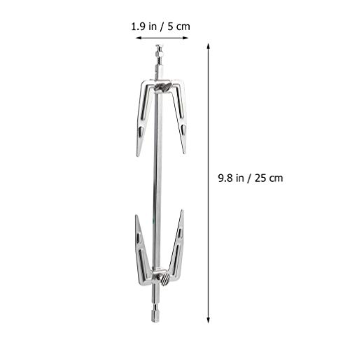 UPKOCH 2Pcs Stainless Steel Rotisserie Meat Forks BBQ Grill Rotisserie Spit Rod Barbecue Rotating Universal Rotisserie Grill System for Kitchen BBQ