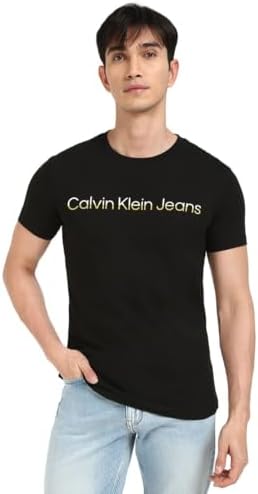 Calvin Klein Jeans Men's Mixed Institutional Logo Tee S/S T-Shirt