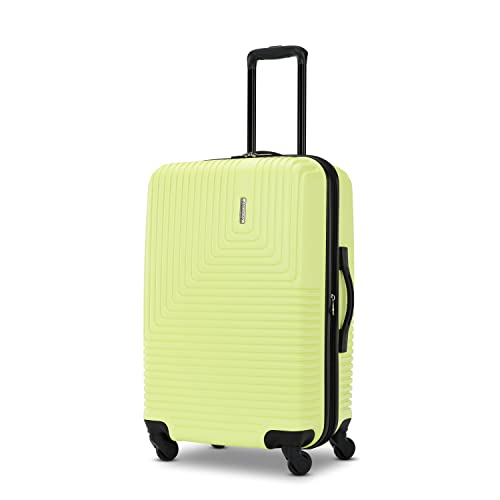 Image of American Tourister Groove Hardside Luggage with Spinner Wheels, Celery Green, 3-Piece Set (Carry On, Medium, Large)