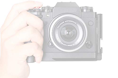 Base de liberación rápida para Fuji XT4 con mango de piel ergonómico de metal 4