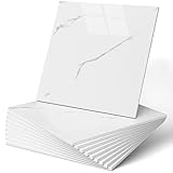 practicalWs 10pcs Marble Peel and Stick Tile for Kitchen Backsplash, 11.8'x11.8' Waterproof White/Gray PVC Wall Tiles for Bathroom Walls, Self Adhesive Shower Panels/Wallpaper for Wall Decor
