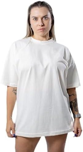 Camiseta Oversized Premium 100% Algodão, Malha 200g, Gola 2,5cm, ...