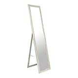 BD ART Stand-Ankleidespiegel Rustikal Kiefer 155,8 x 35,8 cm Vintage Shabby Chic Standspiegel Garderobe Standspiegel Rustikal Zeitloser eleganter MDF Rahmen