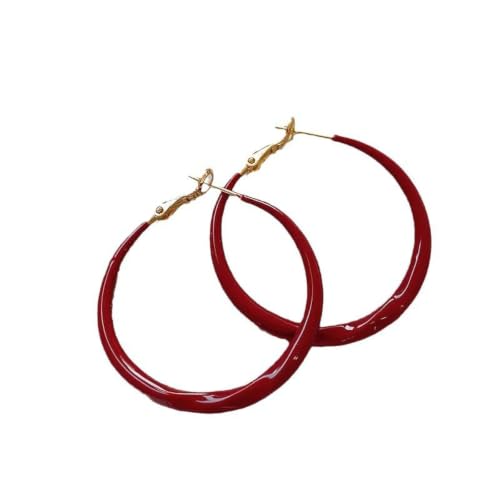 Boucles d'oreilles créoles géométriques tendance bijou métal léger femme
