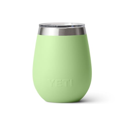 Image of YETI Rambler 10 oz Wine Tumbler, Vacuum Insulated, Stainless Steel with MagSlider Lid, Key Lime