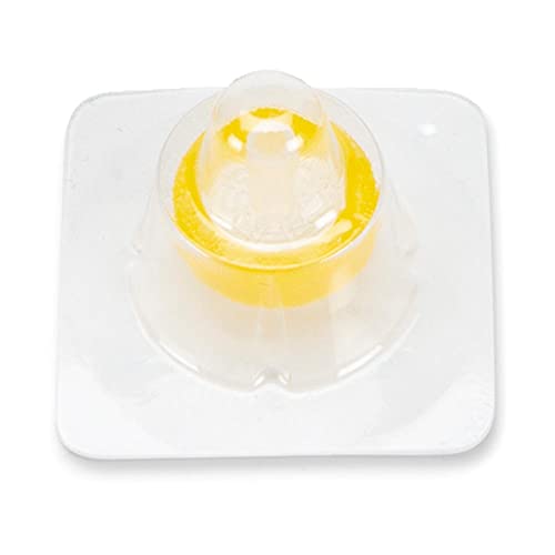 Image of Globe Scientific SF-NYLN-2213-S Syringe Filter, Nylon Membrane, 0.22m Porosity, PP Housing, Sterile, Yellow, 13mm Diameter, Pack of 50