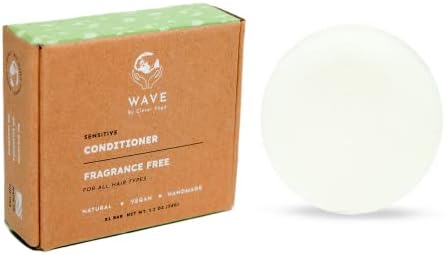 Clever Yoga Extra Sensitive Unscented Conditioner Bar - naturally Vegan conditioner bar for men and women - Suitable for all ages and hair types - travel size conditioner