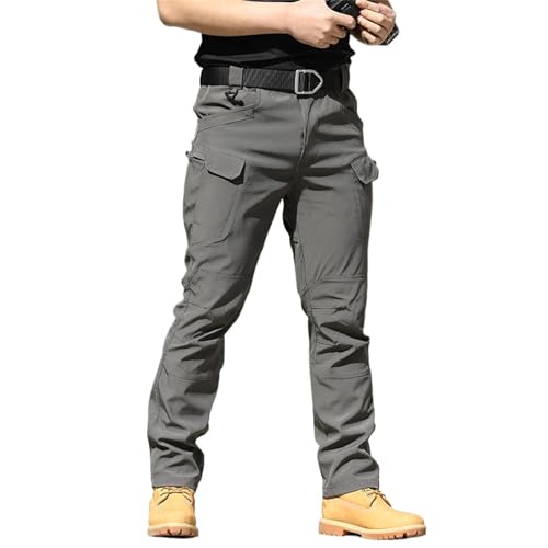 Clovetrend - Tactical Waterproof Pants, Tactical Pant for Men Relaxed Fit Waterproof Ripstop Tactical Pants with Pockets