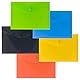 eco-eco A7 50% recycelte Dokumentenmappe mit Druckknopf, 10 Stück, grün, schwarz, blau, gelb, orange, eco077x2