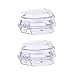 IQYU Lot de 2 housses de protection pour interrupteur de cuisinière à gaz à haute température - Anti-s Child Touchs Knob - Pour sèche-linge - Visages amusants (transparent, taille unique)