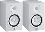 YAMAHA HS7W 7-Inch Powered Studio Monitor Speaker, White (Pack of 2)