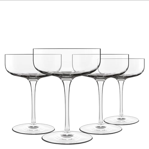 Vasos de cristal Luigi Bormioli Sublime juego de mesa transparente de diseño 2