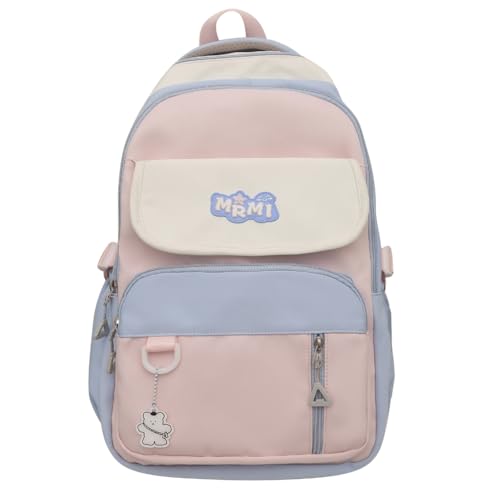 Fashionable Laptop Backpack Large Capacity School Bag Casual Daypack Book Bag Nylon Rucksack for College Student
