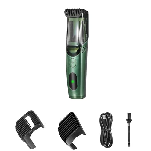 Cortador de pelo de acero inoxidable ergonómico, agarre cómodo, fácil de almacenar, adecuado para cortes de pelo eficientes en el hogar, succión automática de cabello