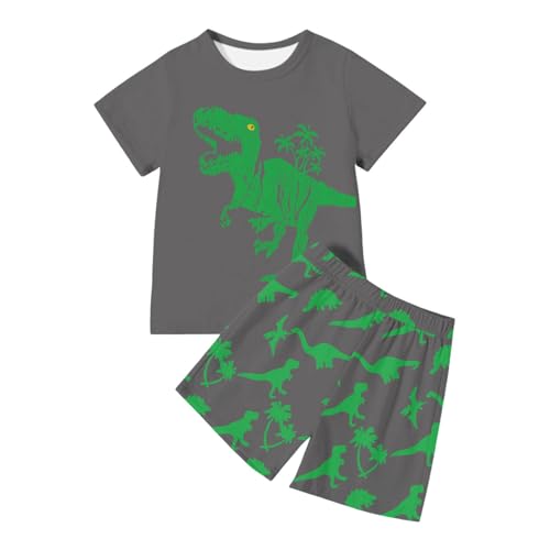 Chándal de 2 piezas para niños,Conjuntos Pantalones y Camisetas niños Conjunto ropa infantil bebé 2Pcs Conjuntos camiseta con cortos deportiva a 11 años#g