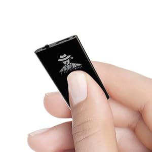 Spioniemicrofoon – de kleinste ultracompacte spraakrecorder (4 x 2 cm, 5 mm dik) – discreet en ideaal voor vergaderingen, auto, bewaking en conferenties