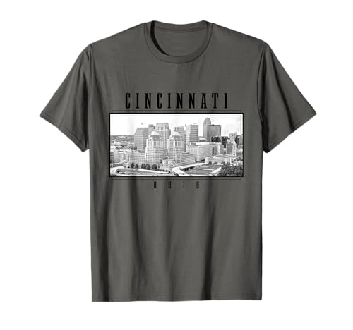 Cincinnati Ohio Vintage Skyline USA Camiseta