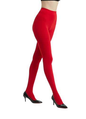 Image of 80D Semi Opaque Tights for Women Stretchable High Waist Womens Stockings Soft Pantyhose with 20+ Colors