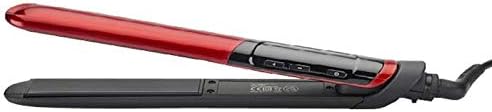 SZSYR-Hair Straightener LCD Display 2-in-1 Ceramic Hair Curler Professional Hair Straightener Flat Iron Straightening Iron Hairstyle（Red）