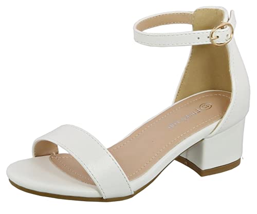 Image of Lucky Top Girls Dress Sandal Low Heel Ankle Strap