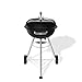 Weber Compact Kettle Holzkohlegrill (2026 Version) / Dreibein-Ständer und Räder, Hitzebeständiges, rostfreies Design, Verchromter dreilagiger Rost, 47 cm, Schwarz
