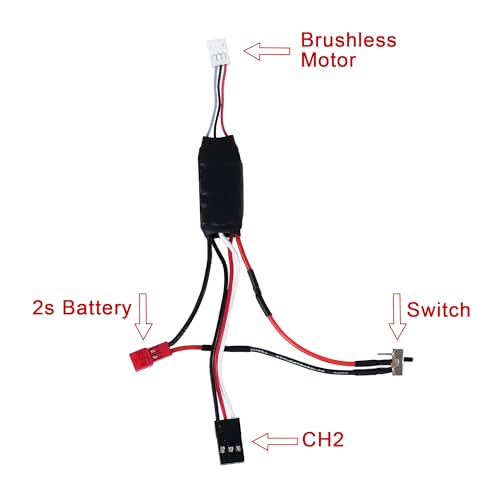 Image of Brushless 30A /50A ESC Electronic Speed Controller for 1 /32 1 /35 Orlandoo Hunter A01 A02 A03 P01 P02 X01 X02 M01 M02 RC Car Upgrade Parts Universal (for JST)