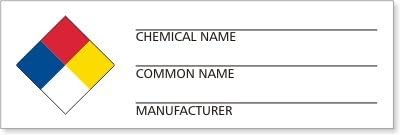 SmartSign RTK NFPA Mini Labels | 1" x 3" White Litho Paper, Pack of 500, Made in USA