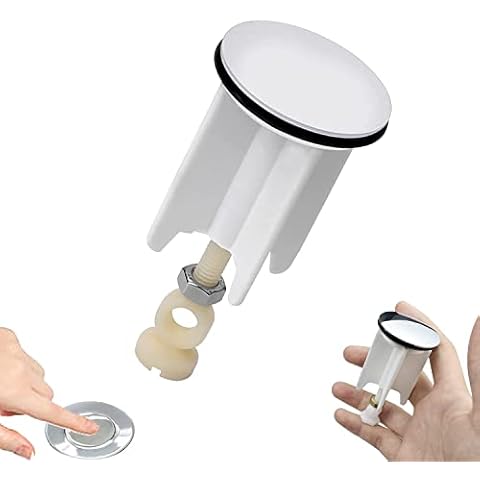 acdokuk 40mm Height Adjustable Bathroom Plugs, Universal Pop Up Sink Plug, Replacement drain plug Spares, Made of Brass, Rust Proof and Seal, for Bathroom, Kitchen Sinks, Lavatory Sinks Cover