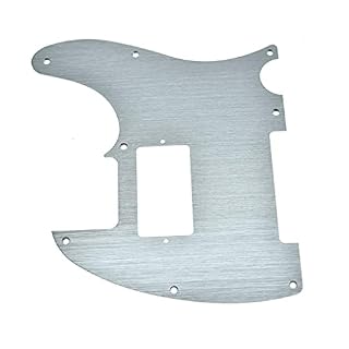 Dopro Pickguard 8 trous en aluminium anodisé pour humbucker Fender américain/mexicain Argenté - Les Beatles, Paul McCartney, John Lennon, RIngo Starr, George Harrison Dopro Pickguard 8 trous en aluminium anodisé pour humbucker Fender américain/mexicain Argenté – Image 3